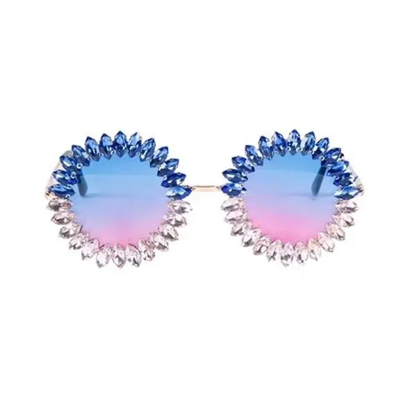 Ole Handmade Sunflower Rhinestone Sunglasses