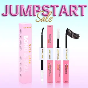 RITALASH 2 in 1 Long Lasting Eyelash Bond & Seal Glue, Durable Waterproof Eyelash Extension Adhesive, Eye Makeup Tool for Women & Girls, Cosmetics, DIY Eyelash Extensions, Waterproof Eyelash Clusters