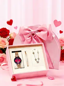 Elegant Fashion Women's Watch, Luxury Ladies' Wristwatch, Modern Fashionable Wristwatch, New Year Gift, Four-Leaf Clover Diamond Dial, Waterproof, Scratch-Resistant, Adjustable Strap