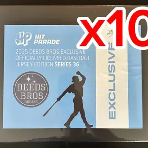 (1 Team) Baseball Jersey 10 Box Break - 2026 Hit Parade DeedsBros Autographed Baseball Jersey Memorabilia Break. 10 per Break. Pick your own team(s)