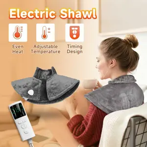 Outdoor heating shawl, heating warm cycling neck cover, neck massage warm scarf - portable plug-in model, suitable for skiing, running, cycling - winter warm accessories to free your hands, gifts for Christmas, New Year and Valentine's Day