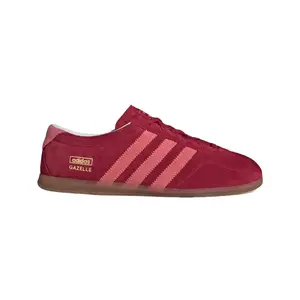 Adidas Gazelle Lo Pro Women's Sizes 6.5-8.5 Casual Shoe Red Pink Trainer