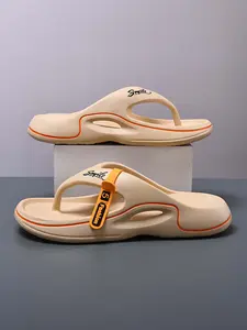 Men's thick‑soled flip flops, lightweight, comfortable and wear‑resistant, eye‑catching and unique, the top choice for a World Cup gift.