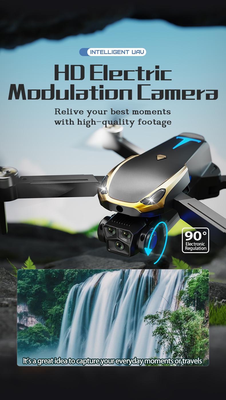 Aerial Drone M8 Pro 2026 - GPS Positioning, 4K UHD EISCamera, 5G WiFi FPV, Brushless Motors, Optical Flow Hover,Intelligent Obstacle Avoidance, Auto Return, 360° Stunt Roll,Two Batteries