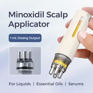 Cavbrook Portable Minoxidil Applicator Hair Oil Comb, Minoxidil Scalp Applicator Massage Comb, Hair Care Tool for All Hair Types, Heatless Hair Styling Tool for Women & Men, Hair Styling Comb with Scalp Massager