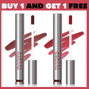 Kimuse 50g Peel-Off Color Lipgloss & Colored Liquid Lipliner Stain Multi-Pack (#01 Chocolates), Lip Tint, Highly Pigmented, Waterproof, Long-Lasting Lipliner, Matte Finish Cosmetic Makeup for All Skin Types