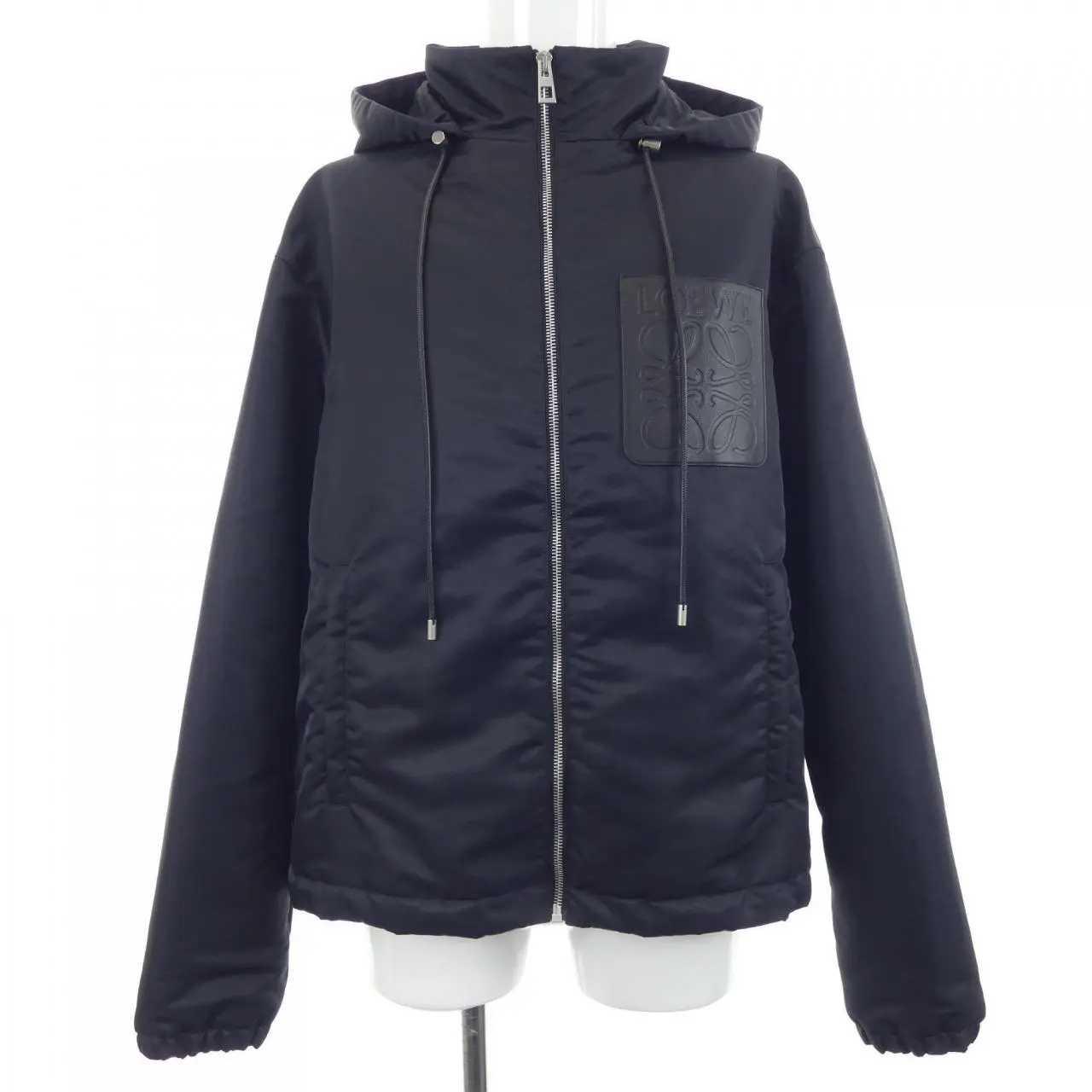 Pre-owned Loewe Others Small Leather Goods Hooded Padded Anagram Jacket