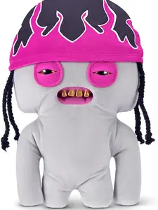 Fuggler Fugg Life 9-Inch Plush Toy (Squidge) by ZURU – Funny Ugly Monster Stuffed Animal with Human-Like Teeth, Quirky Collectible Plush for Kids, Tweens, Teens, Adults & Weird Toy Lovers