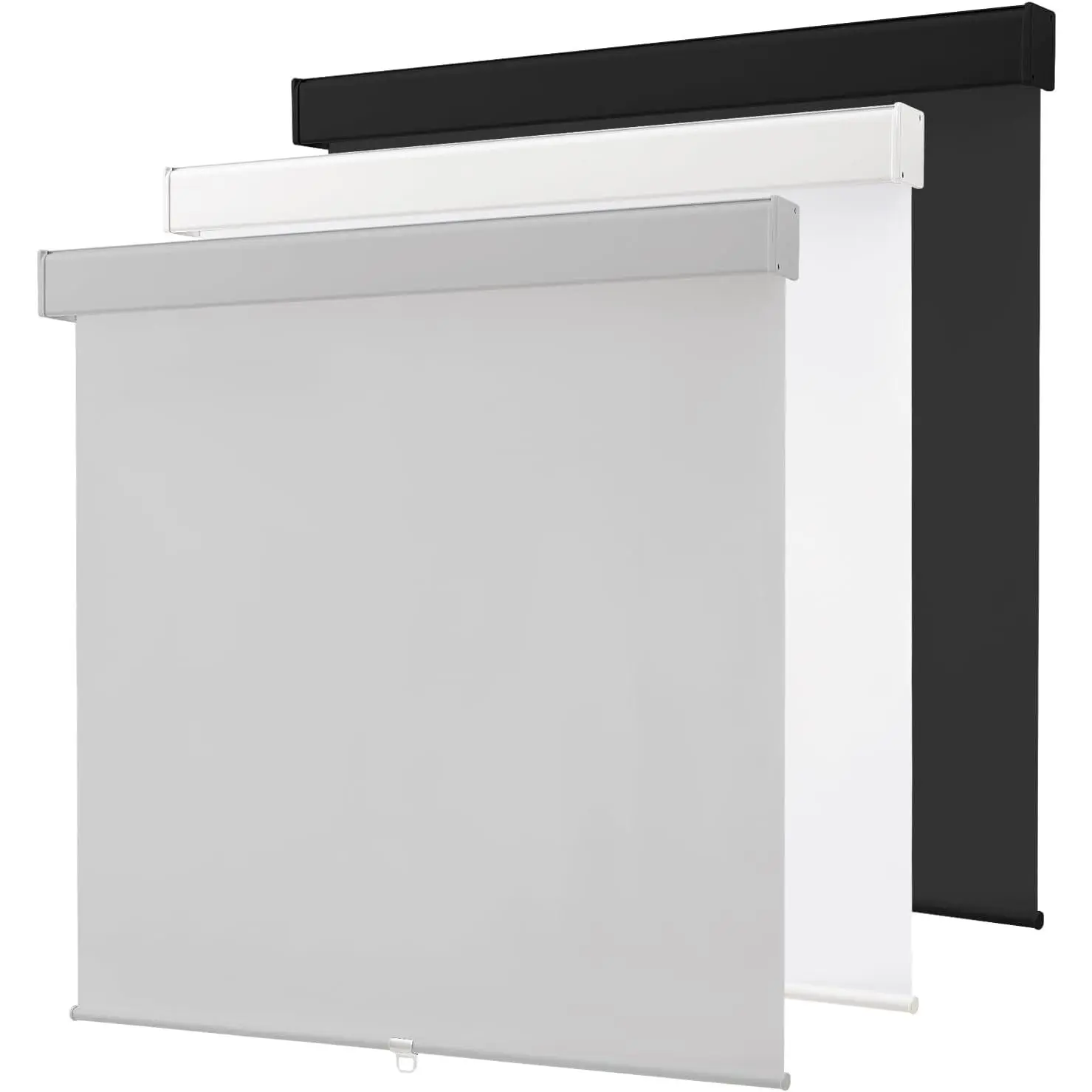 Roller Window Shades,100% Black Out Shade for Windows,Thermal UV Protection Window Blinds,Door Blinds,Blackout Window Shades Pull Down for Home,Office,46" W x 72" H, Grey