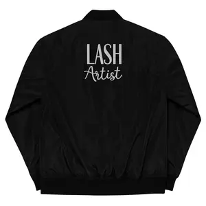 Bossladylashh Premium Lash Artist  bomber jacket