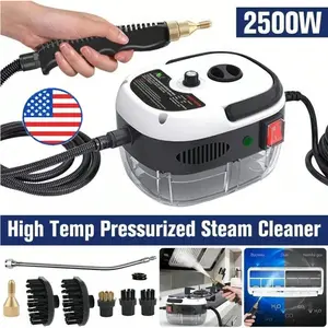 2500W Handheld Steam Cleaner High-Temperature & High-Pressure Portable Kitchen Grease Car Detailing & Bathroom Cleaning