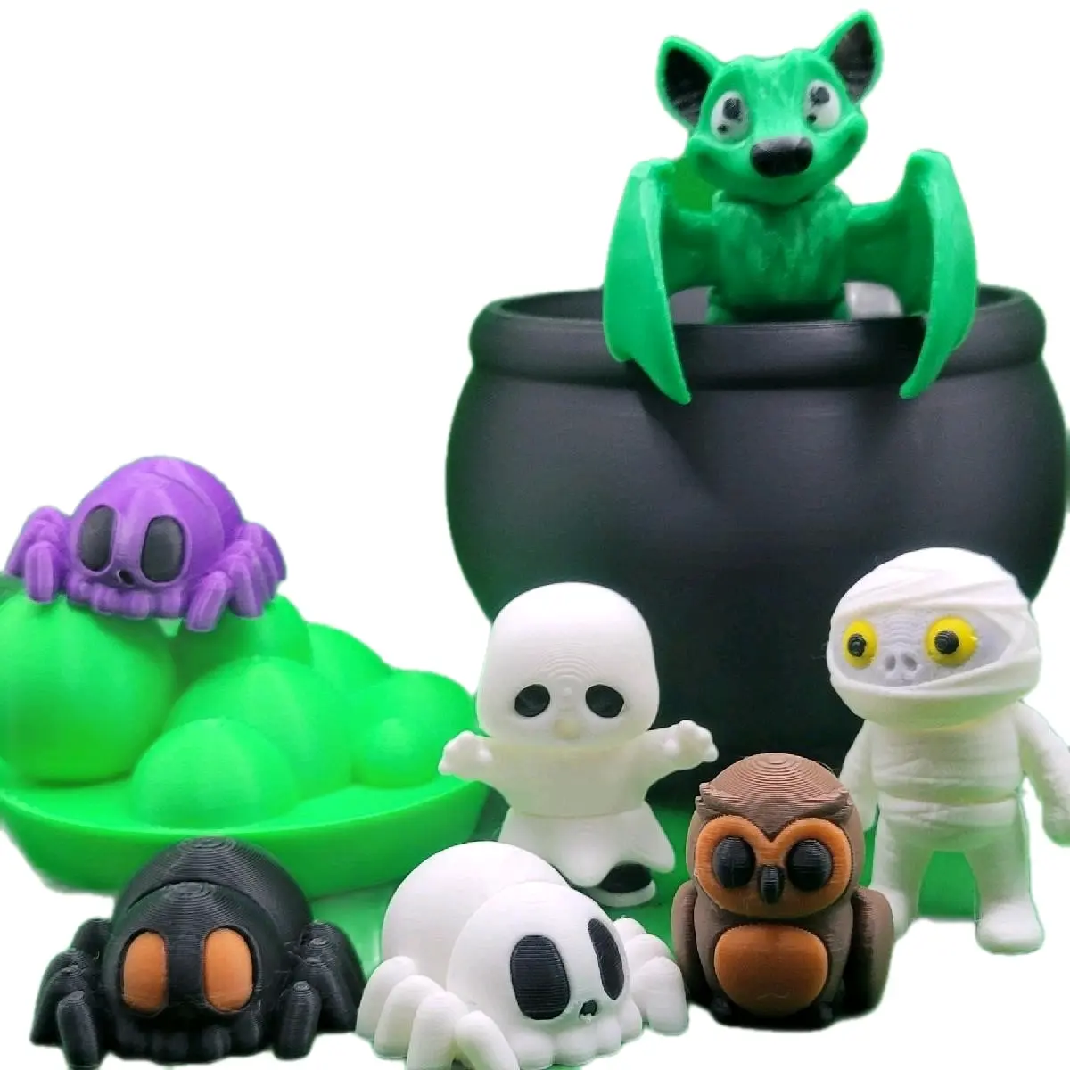 HALLOWEEN Cauldron with 7 mini Fidgets Articulating