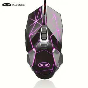MageGee G10 Gaming Mouse, Wired Gaming Mouse with 7 Color Breathing LED Backlit, Ergonomic Optical Computer Mouse with 7 Buttons for Windows PC Gamers
