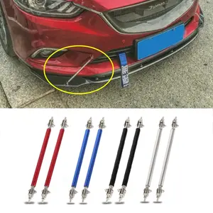 Universal Adjustable Car Splitter Support Rod, Aluminum Alloy Anti-Collision Decorative Rod for All Cars, Car Modification Must Have 100mm