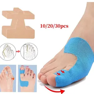10PCS Bunion Kinesiology Tape Big Toe Spacer Support Pre Cut Elastic Support Tape for Bunion Correction Selfadhesive Anti Friction Sports Tape