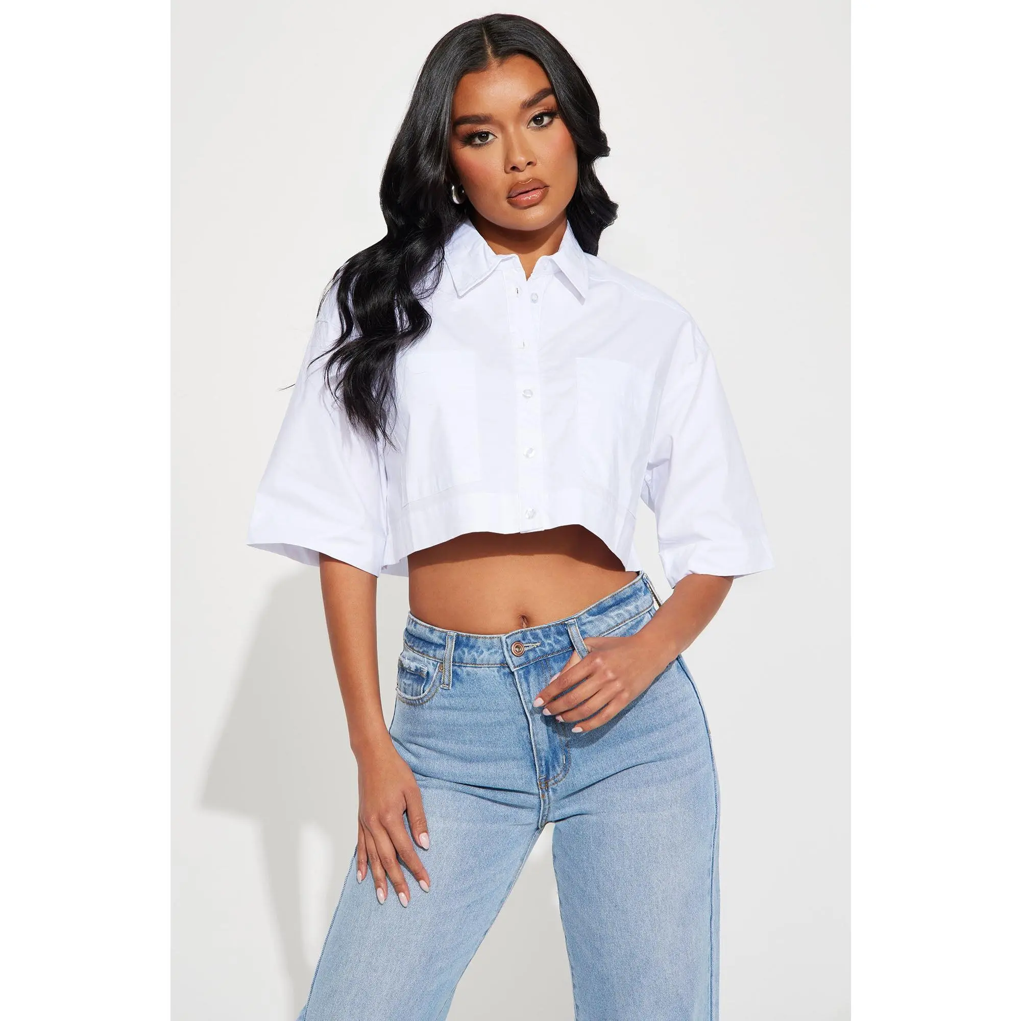 Busy Weekends Poplin Shirt - White