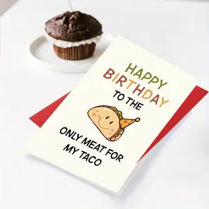 Funny Birthday Card For Him Her, Naughty Birthday Card, Taco Birthday Card For Husband Boyfriend Wife, Unique Birthday Gifts, Funny Dad Card