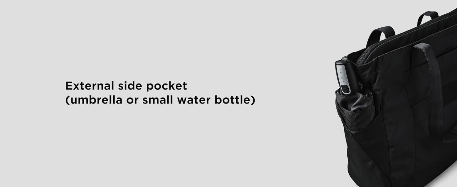 ALPAKA Metro Tote Bag 14L- Build 16" Laptop & Tablet Sleeve with zipper, External Bottle Pocket,Luggage pass-through