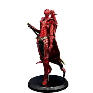 One Piece Solo Leveling Sung Jin-Woo Armor Figure, Fan Collectible, Collectible Figurine, Must-Have Collectible for Solo Leveling Fans, Red & Black Shadow Knight Sung Jin-Woo Statue, Collectible Figures