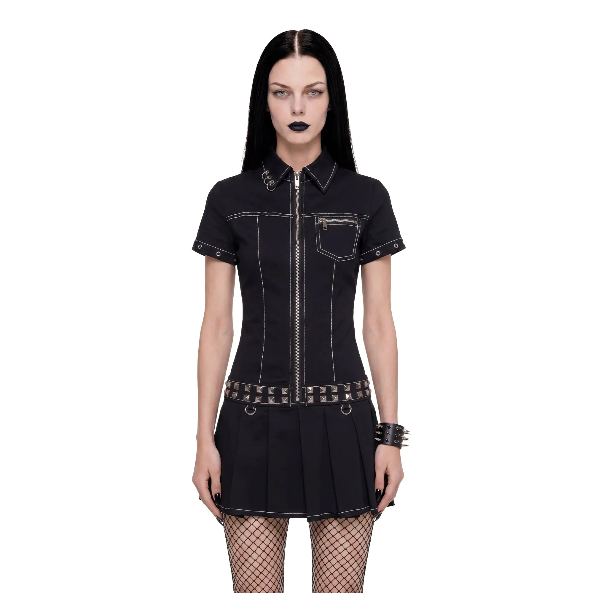 Defiance Drop Waist Utility Dress