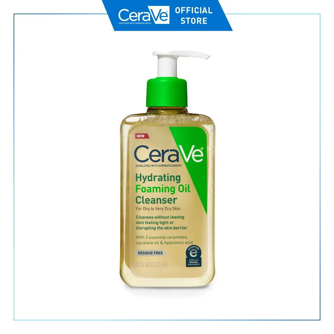 CeraVe Hydrating Foaming Oil Cleanser | Dry to Very Dry Skin CeraVe Hydrating Foaming Oil Cleanser | Dry to Very Dry Skin