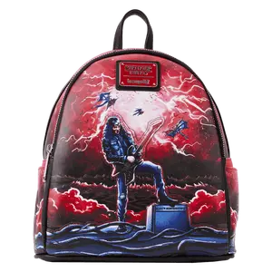 Loungefly Stranger Things Eddie Munson Tribute Glow-in-the-Dark Mini Backpack