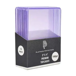 Platinum Protectors 100pt Top Loaders – 10 Count | Thick Card Toploaders