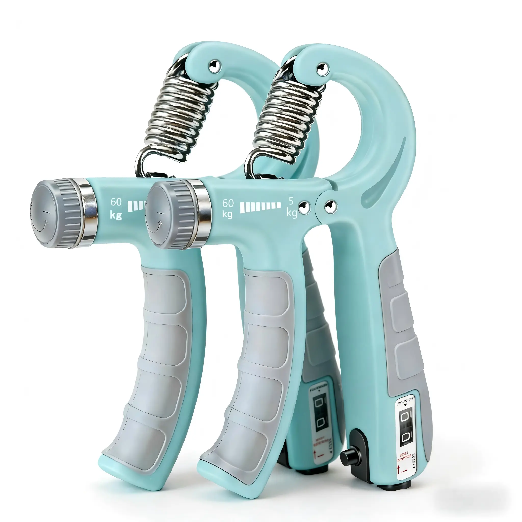 2-Pack Hand Gripper Strengthener, Adjustable Resistance (11-132 Lbs/5-60kg) Forearm Exerciser, Workout Fitness Equipment for Muscle Building, Injury Recovery, Workout Training Equipment, Home Workout Gear