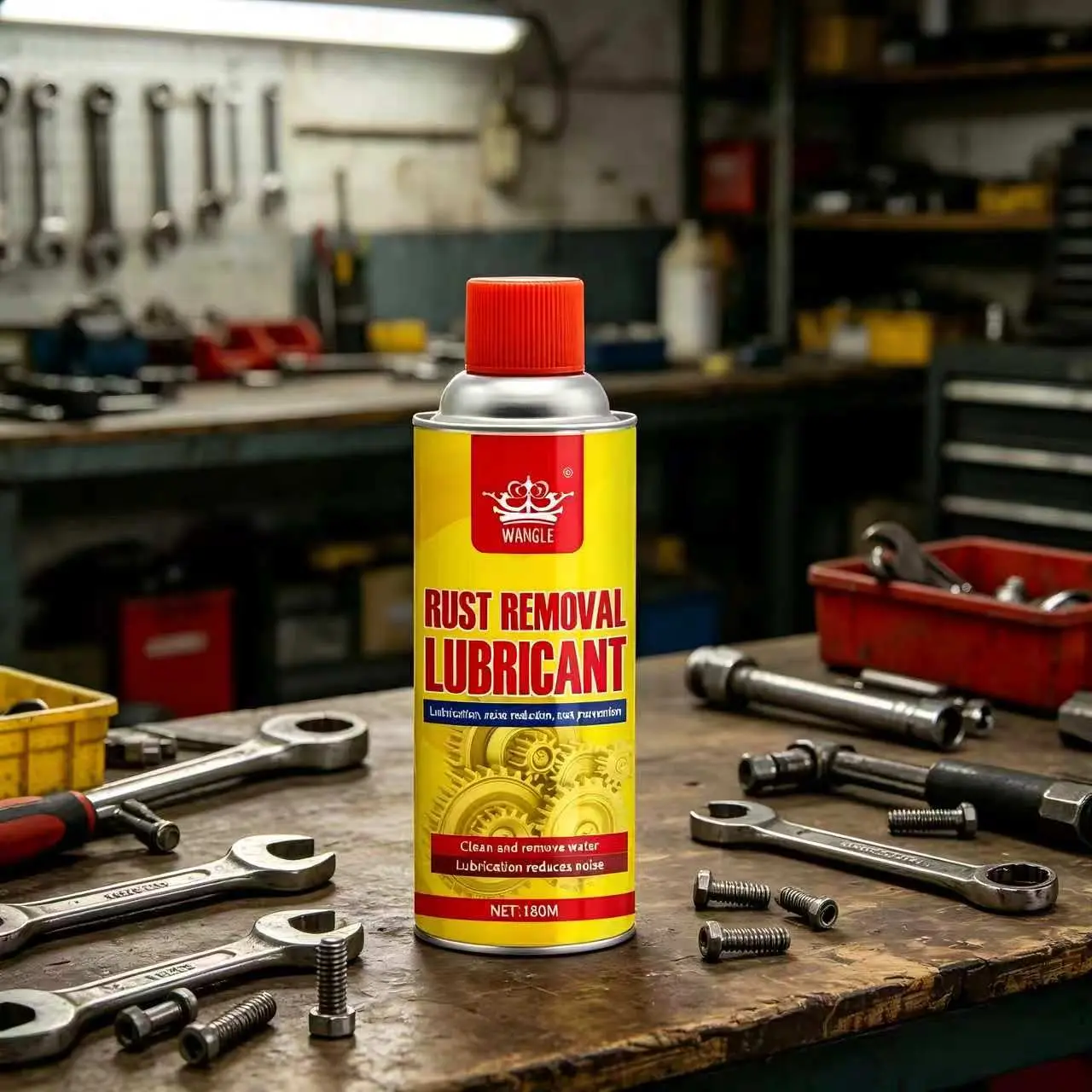 Rust Remover & Anti-Rust Lubricant Spray -Heavy-DutyMulti-Purpose Penetrating Oil Spray,DIYAutoCareLubricant, High Temp Anti-Rust CorrosionInhibitor&SqueakFix, Ideal Maintenance Spray for CarLocks,Bearings& MetalHardware