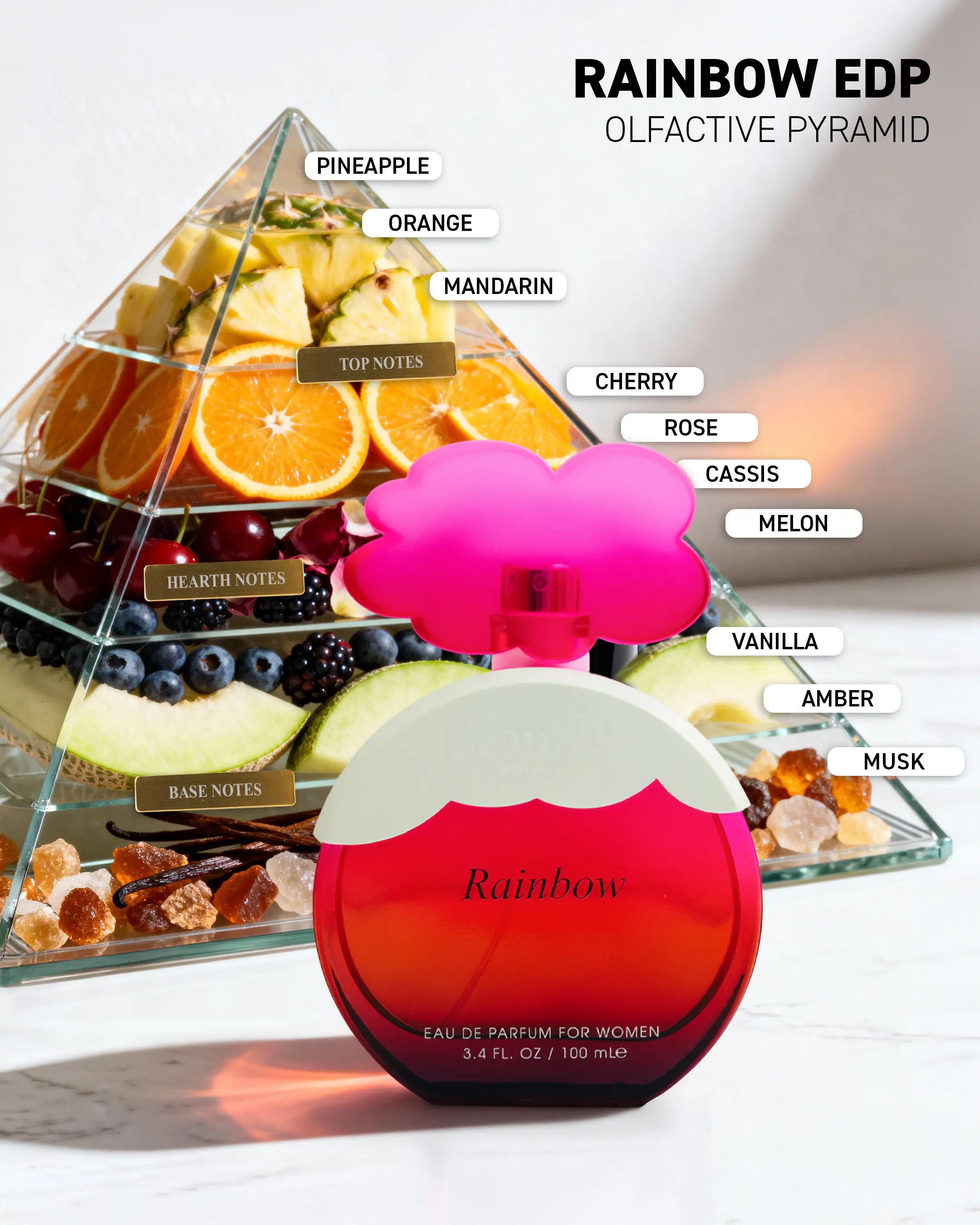 NEW - Cloud9 Rainbow Eau de Parfum 100ML｜Creamy Coconut & Vanilla Fragrance Mist with Jasmine & Pistachio