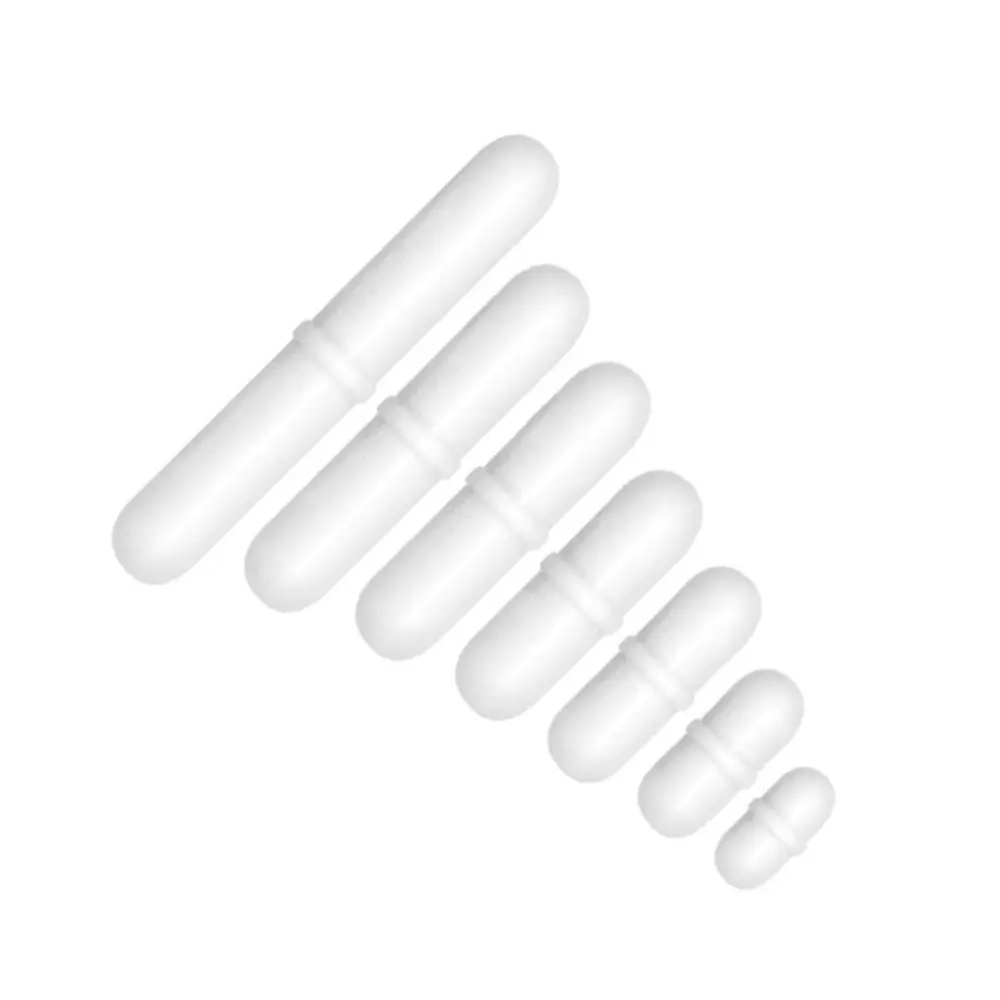7-Piece Alkali-Resistant Low-Temperature PTFE Magnetic Stir Bar Set, Lab Type-B Mixed Size Kitchen Magnetic Stirrer Mixer Utensils, 8*30Mm, 9*35Mm