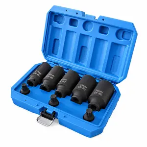 12 Point Axle Nut Socket Set 1/2" Drive Impact Deep Spindle Sockets Metric 14-36mm Heavy Duty