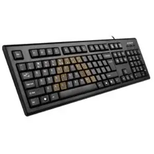 212 MAIN A4tech Natural A Ergonomic Design Keyboard - Laser Engraved Patent Keys, Round Edged Caps, Ultra-Slim, RSI Prevents