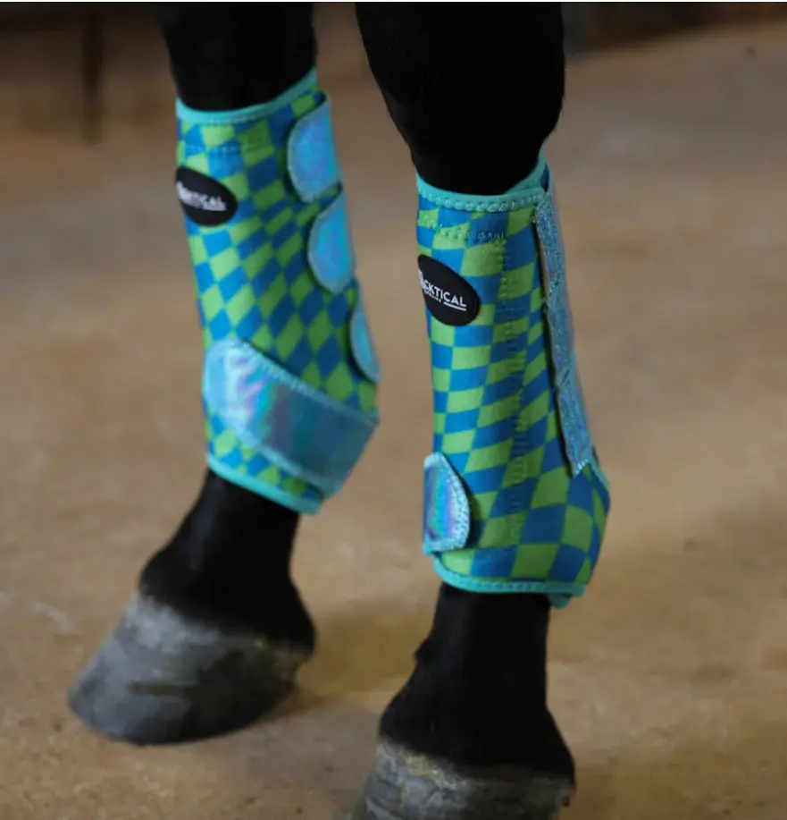 WAVY WITH SPARKLE VELCRO SPLINT BOOTS