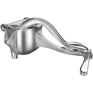 Fruit Juice Squeezer Handheld Aluminum Alloy - Manual Juicer Hand Press, Non-Slip Ergonomic Handle, Easy to Use & Clean,  Great Bar Juicer for Citrus, Pomegranate, and Other Fruits