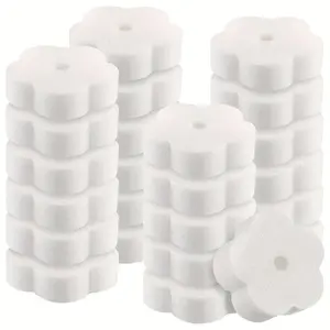 Oil Absorbing Scum Sponge, 24pcs/set Cleaning Sponge for Hot Tub Accessories, Swimming Pool and Spa, Flower Shaped Pool Maintenance Kit