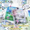 2 Styles 30 Sheets Dreamcore Aesthetic Sticker Book – Frutiger Aero Die-Cut Glossy Matte Textured Stickers for Journaling, Scrapbooking, Collage Art & INS Softcore Decor Premium Coated Paper Dreamy Spread
