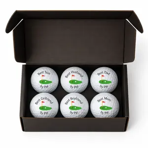 Best By Par Golf Balls Gift Set – Funny Golf Gift for Dad, Husband, Boyfriend, Wife, Son, Mom, Fiancé | 6 Pack Novelty Golf Balls