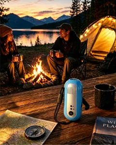 Hand-crank charging, USB charging, and radio listening—a rechargeable flashlight that can charge your phone
