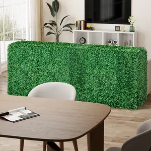 COSTWAY - Faux Greenery Room Divider Decorative Privacy Screen Fence Hedge Wall-S