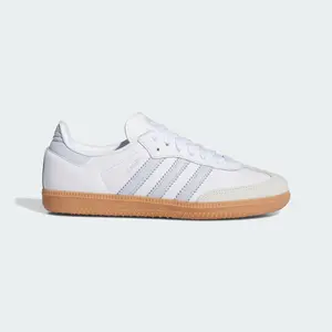 adidas Samba OG White Halo Blue Gum (Women's) IE0877 Authentic Shoes Footwear Sneaker Trainer Comfortable Walking Fashion Trending Gift