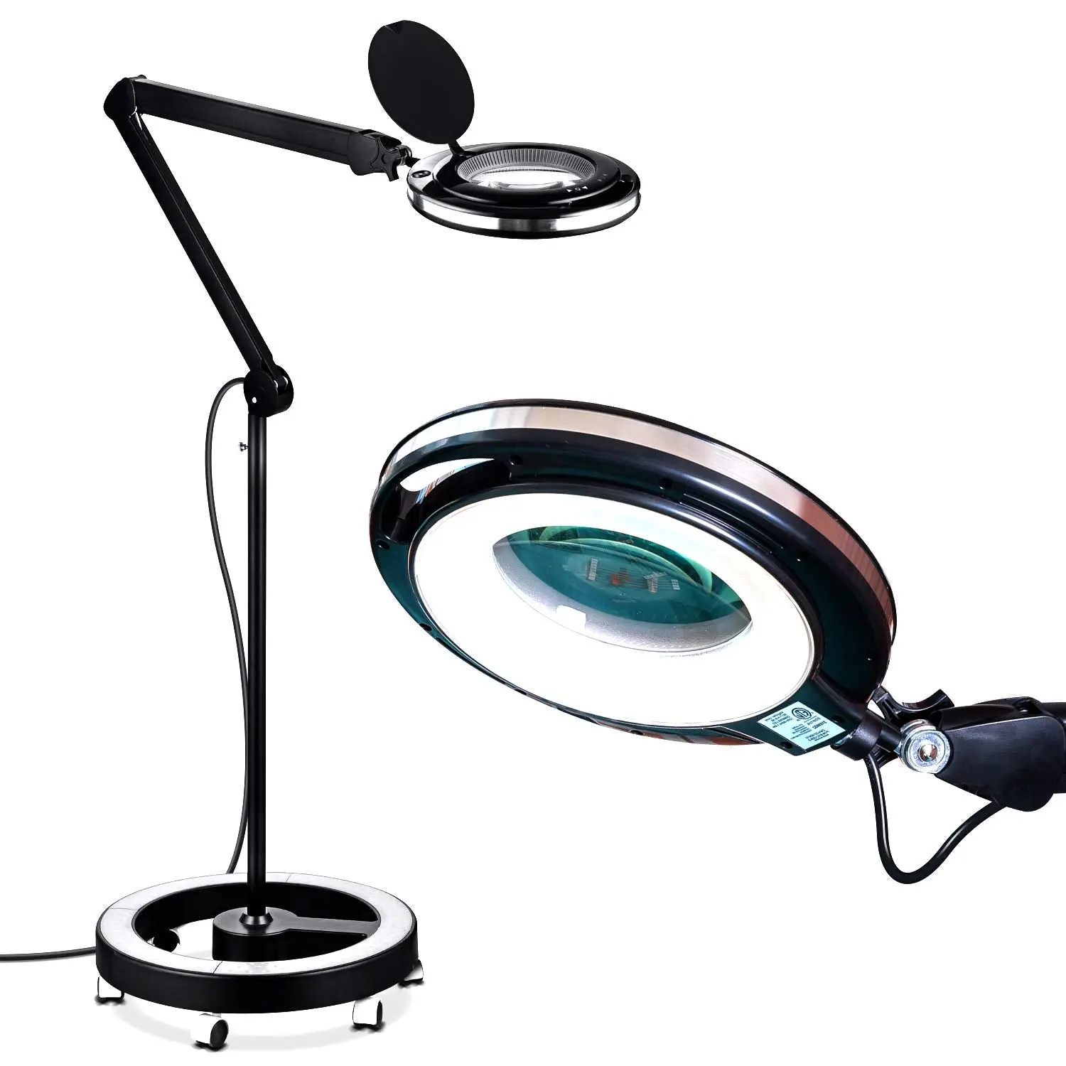 Brightech LightView Pro Magnifying Glass with Light and Stand