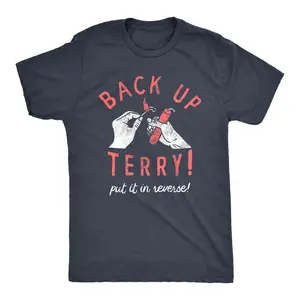 Mens Back Up Terry Put It In Reverse T Shirt Funny Fireworks Sarcastic Viral Video Fourth Of July Tee for Guys Mens Funny T Shirts Cool Vintage Fashion T-Shirt Gift Classic Menswear Patriotic Apparel for Men Navy