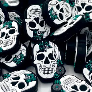 1pc Ghostin Cowboys Silicone Focal Beads - Western Theme Crafting & Beading Supplies DIY