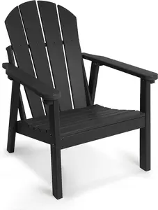NAVINE Adirondack Chair, HDPE All Weather Adirondack Chair, Fire Pit Chair, Patio Chair, Lawn Chair. Perfect for Porch, Patio, Poolside, Backyard，Firepit