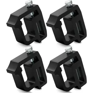 Heavy Duty Camper Shell Clamps -  Topper Ladder Rack Clamps for  Dakota Ram 1500 2500 3500, F150 F250, Titan, Tundra (4 Pack)