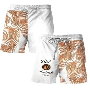 Full Print Tito s Tropical Fern Hawaiian Shorts, Summer Swim Trunks, Gift for Men Women
