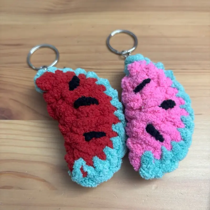 Handmade Crochet watermelon Keychains