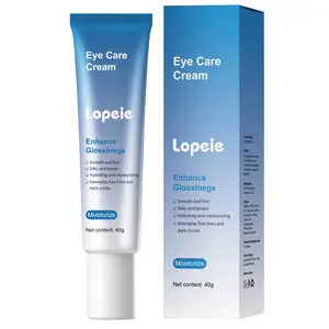 Lopeie Eye Cream with Hyaluronic Acid, Caffeine, Peony Seed Oil & 5-Peptide Complex – Hydrates, Brightens & Reduces Puffiness