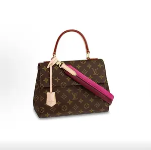 Pre-owned Louis Vuitton Authentic Monogram Cluny BB Shoulder Bag Rose Red Lining